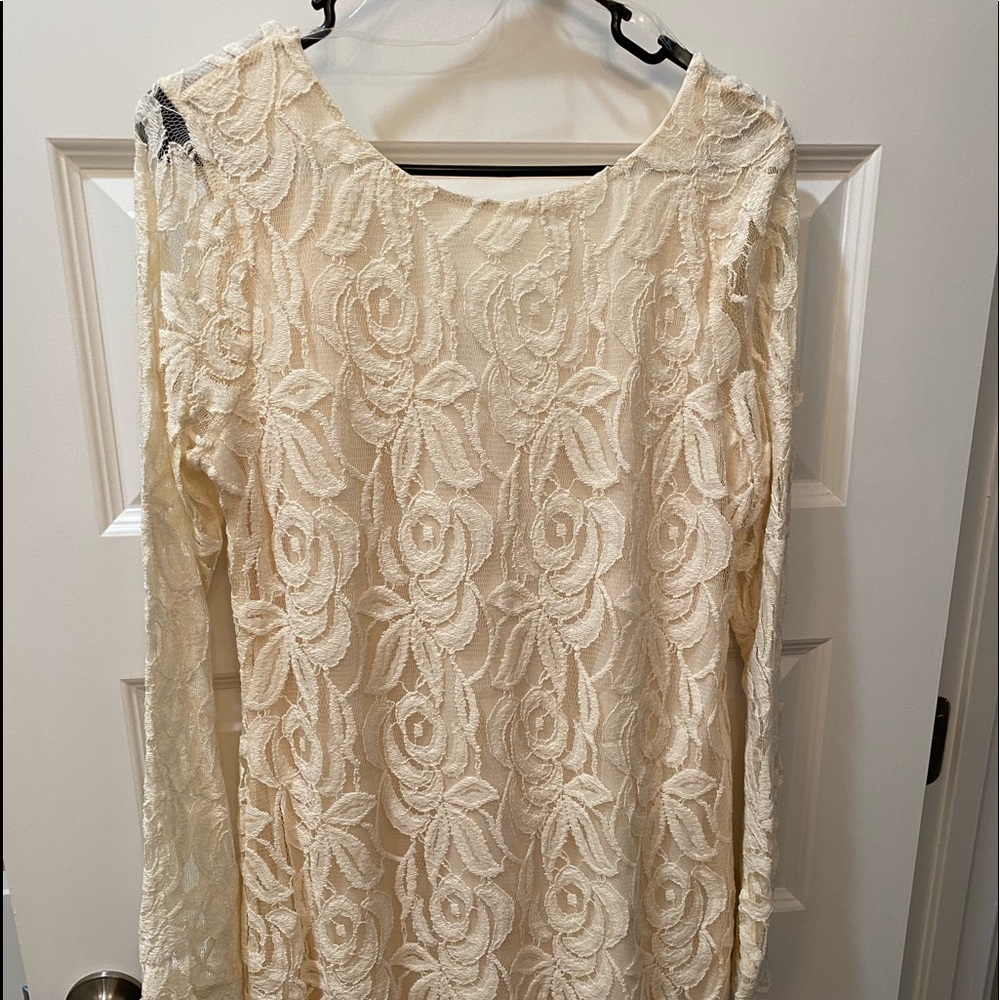 Cream Lace Dress